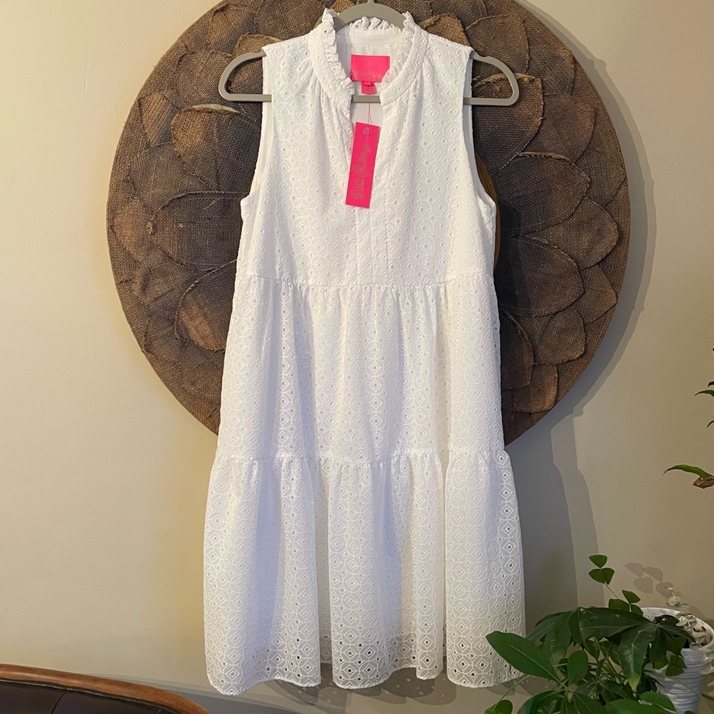 Lilly Pulitzer Novella Swing Dress Resort White NWT